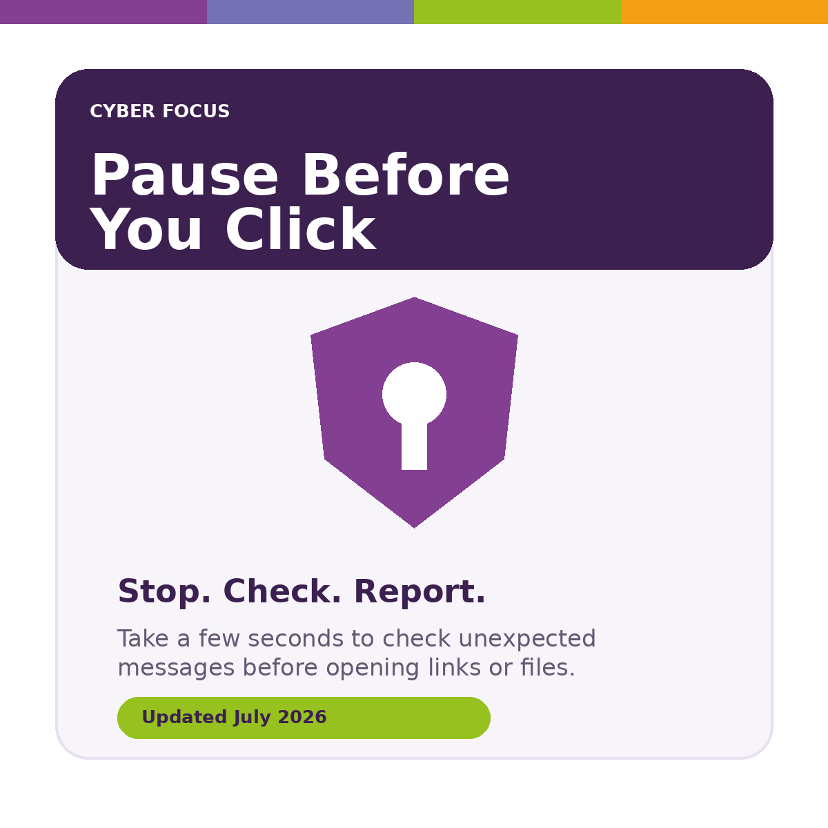 This month's Cyber Focus poster